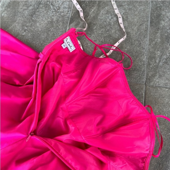 Bee Darlin Pink Maxi Dress Size 0 Pockets Formal Prom Barbie - Picture 6 of 14